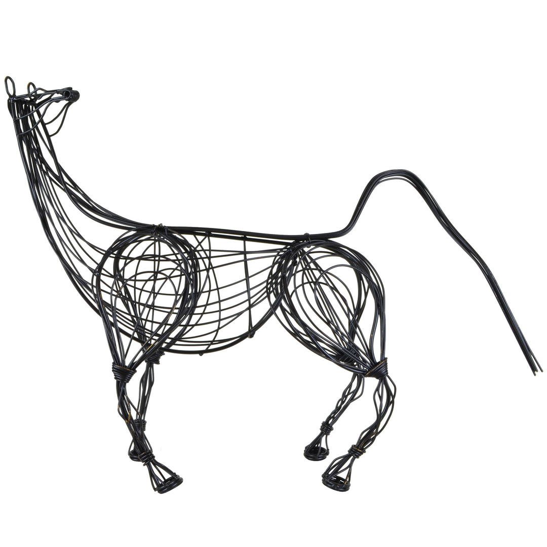 Wire Horse Sculpture -Luxury Home Accessories- 5mm Design Store London