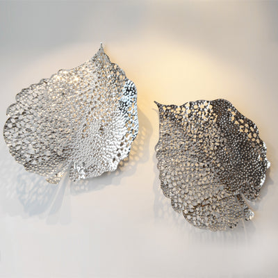 Silver Leaf - Wall Art Feature - 5mm Design Store London