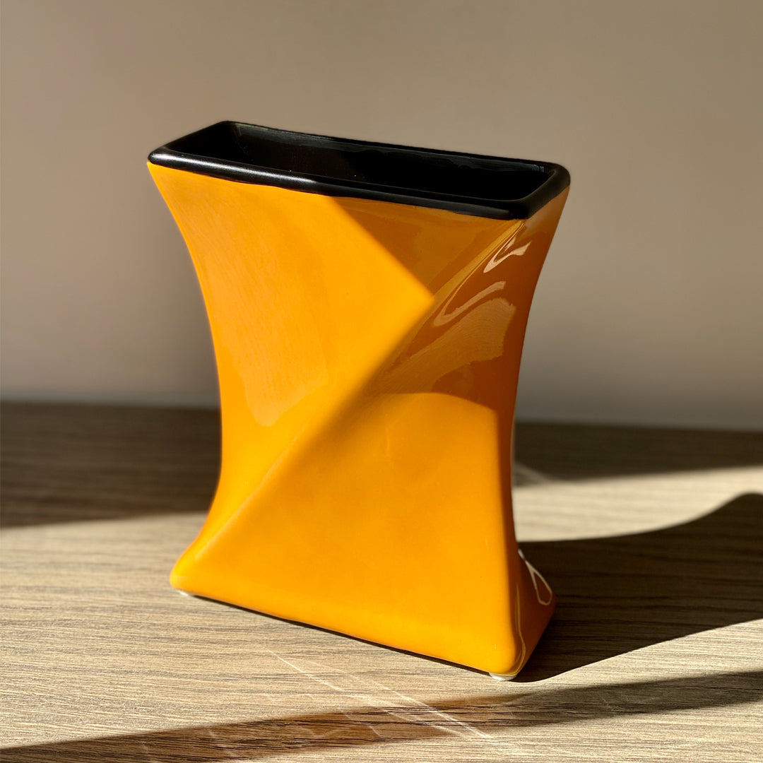 Mini Mustard Twist Vase